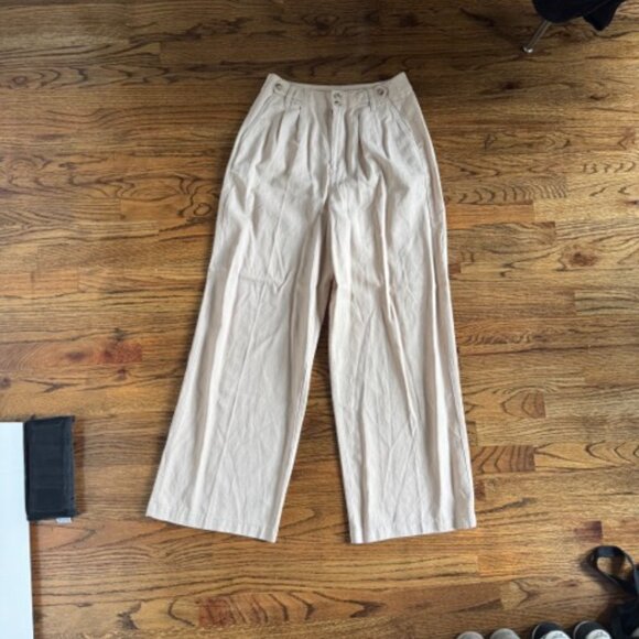 Madewell The Harlow Wide-Leg Pant (Harvest Moon Color) - Picture 5 of 6